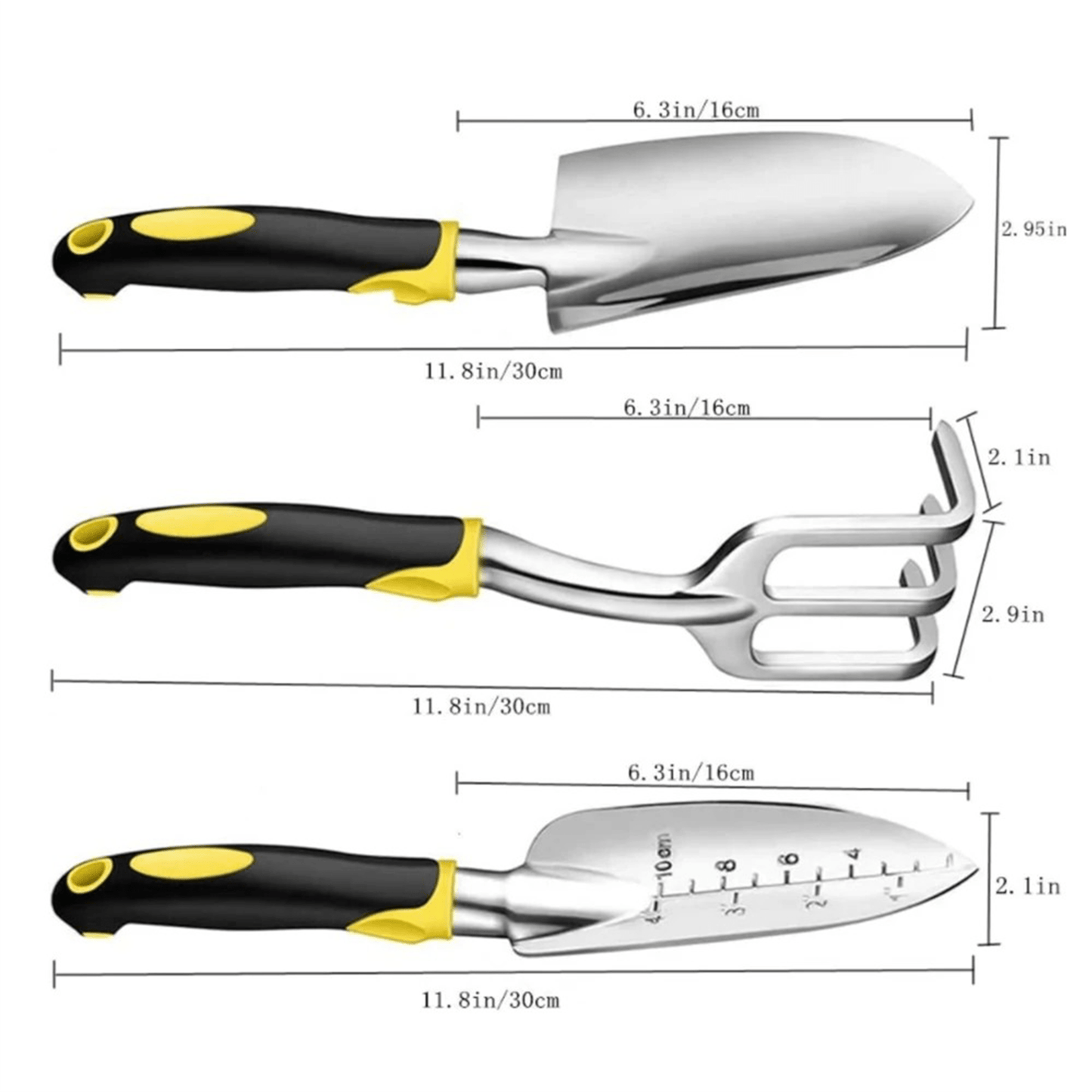 3-PIECE GARDENING TOOL SET