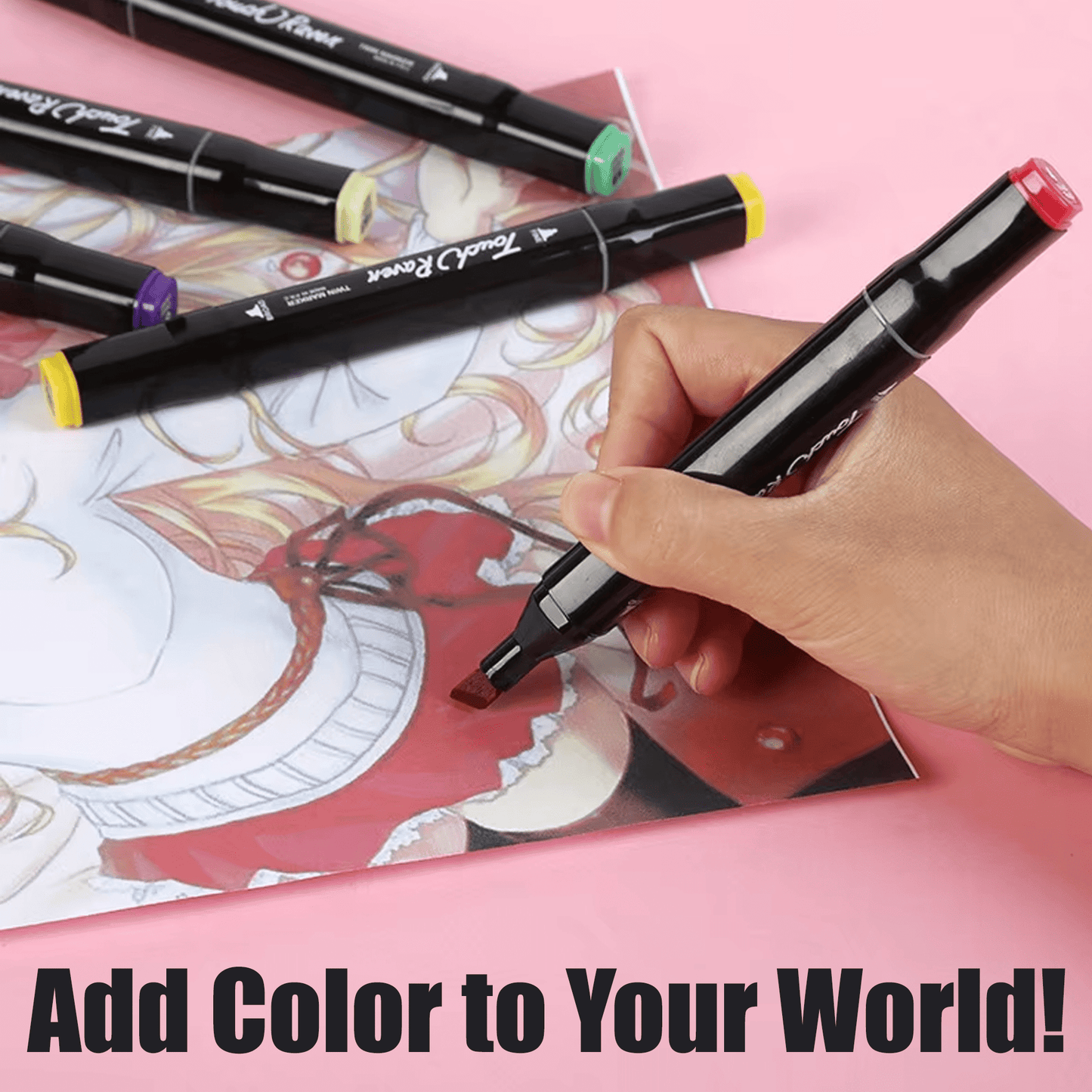 DUAL-TIP ART MARKER PEN SET