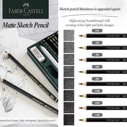 FABER-CASTELL MATTE GRAPHITE PENCIL SET