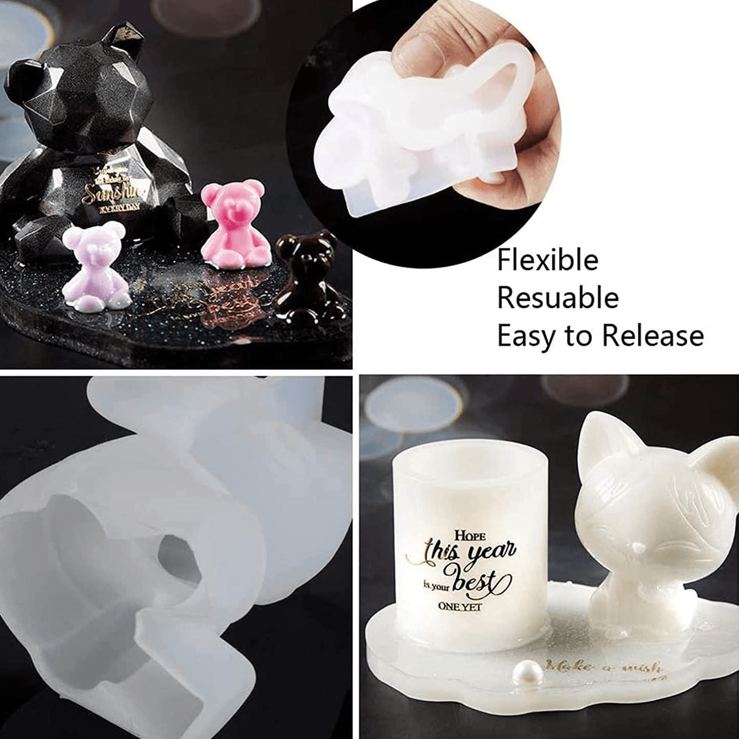 3D ANIMAL RESIN MOLDS SET