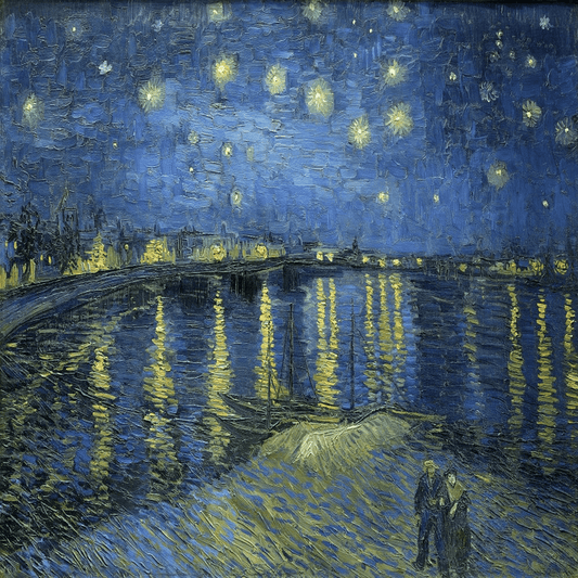 STARRY NIGHT OVER THE RHONE -VAN GOGH FAMOUS PAINTING