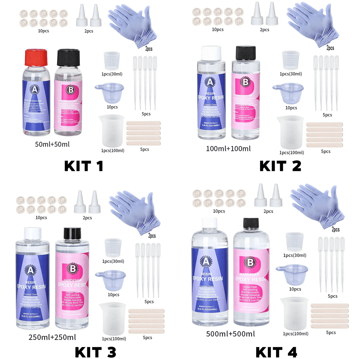 EPOXY RESIN CRYSTAL CLEAR KIT