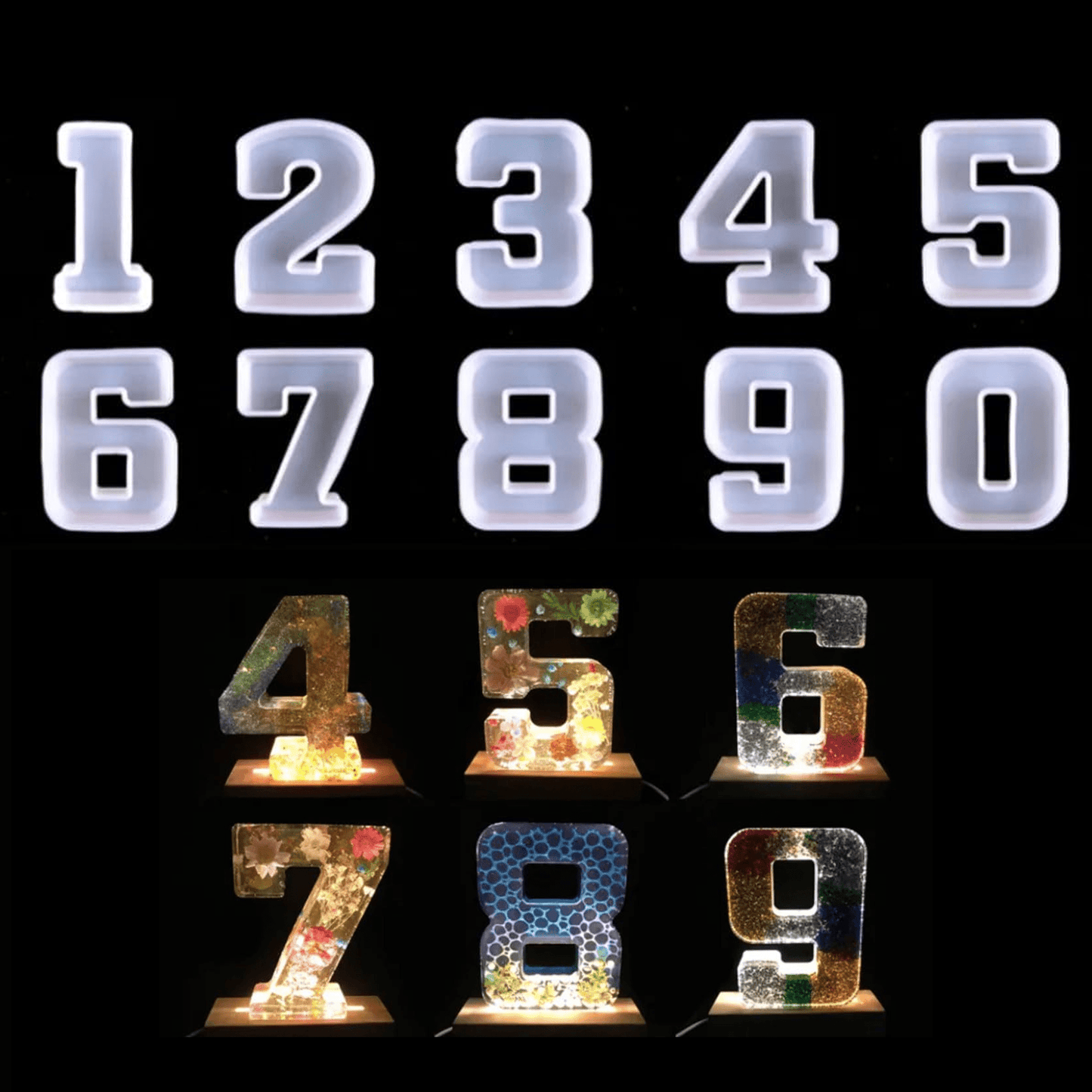 NUMBERS RESIN MOLD