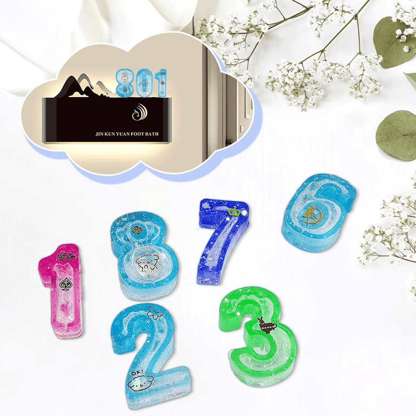 NUMBERS RESIN MOLD