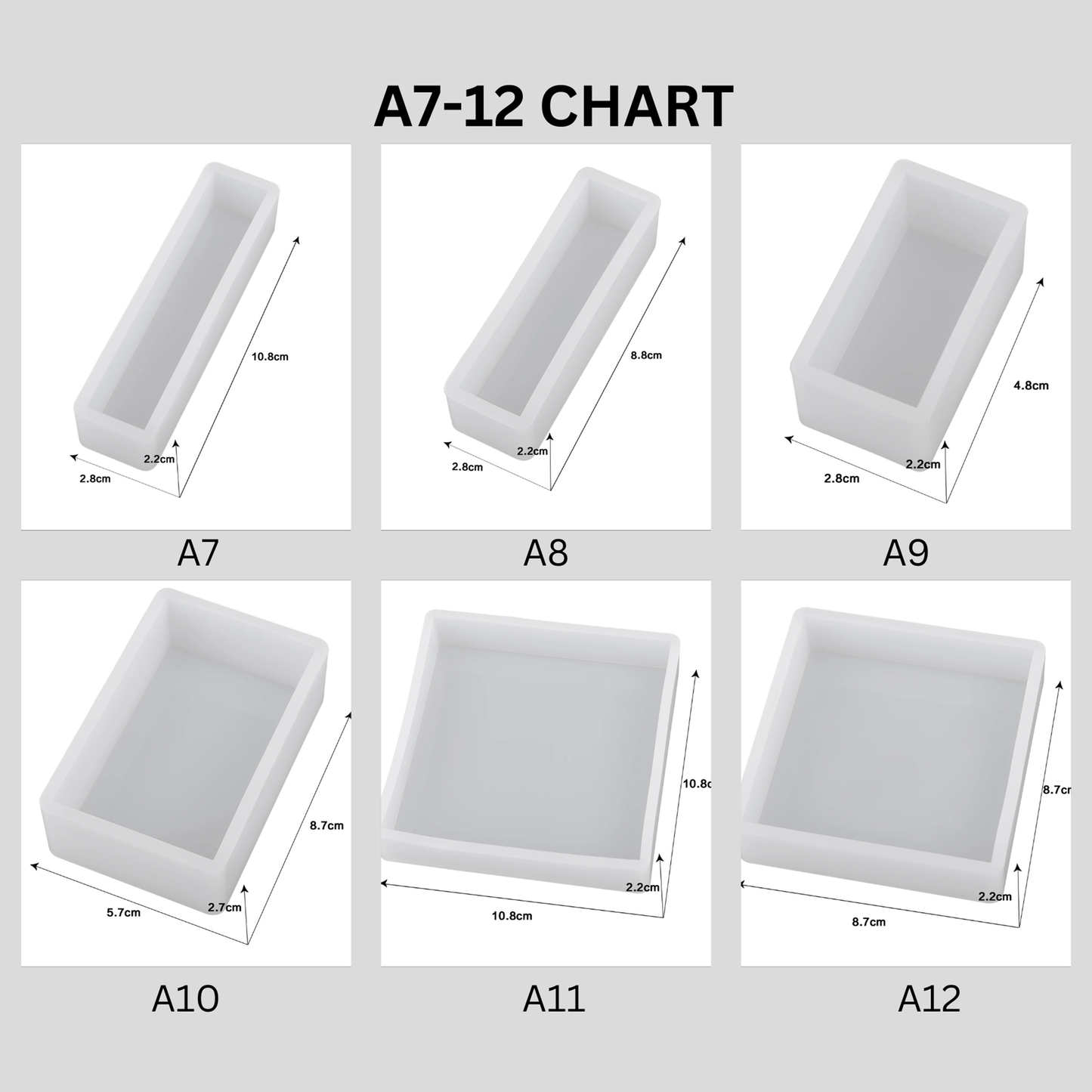 RECTANGLE SHAPE RESIN MOLD